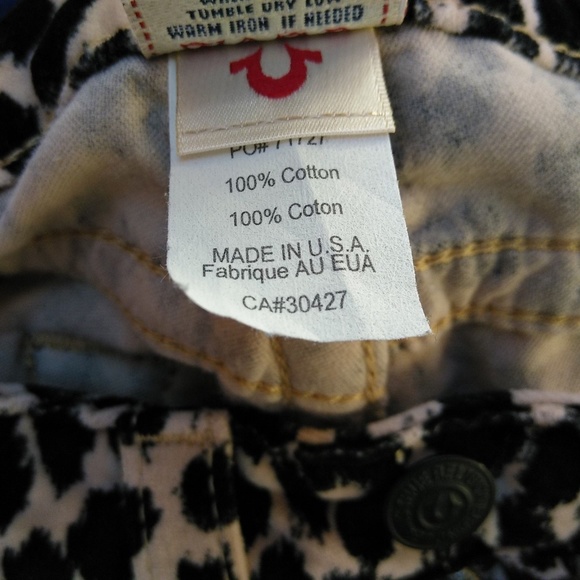 True Religion Stella Skinny Leg Leopard Print - Picture 8 of 8